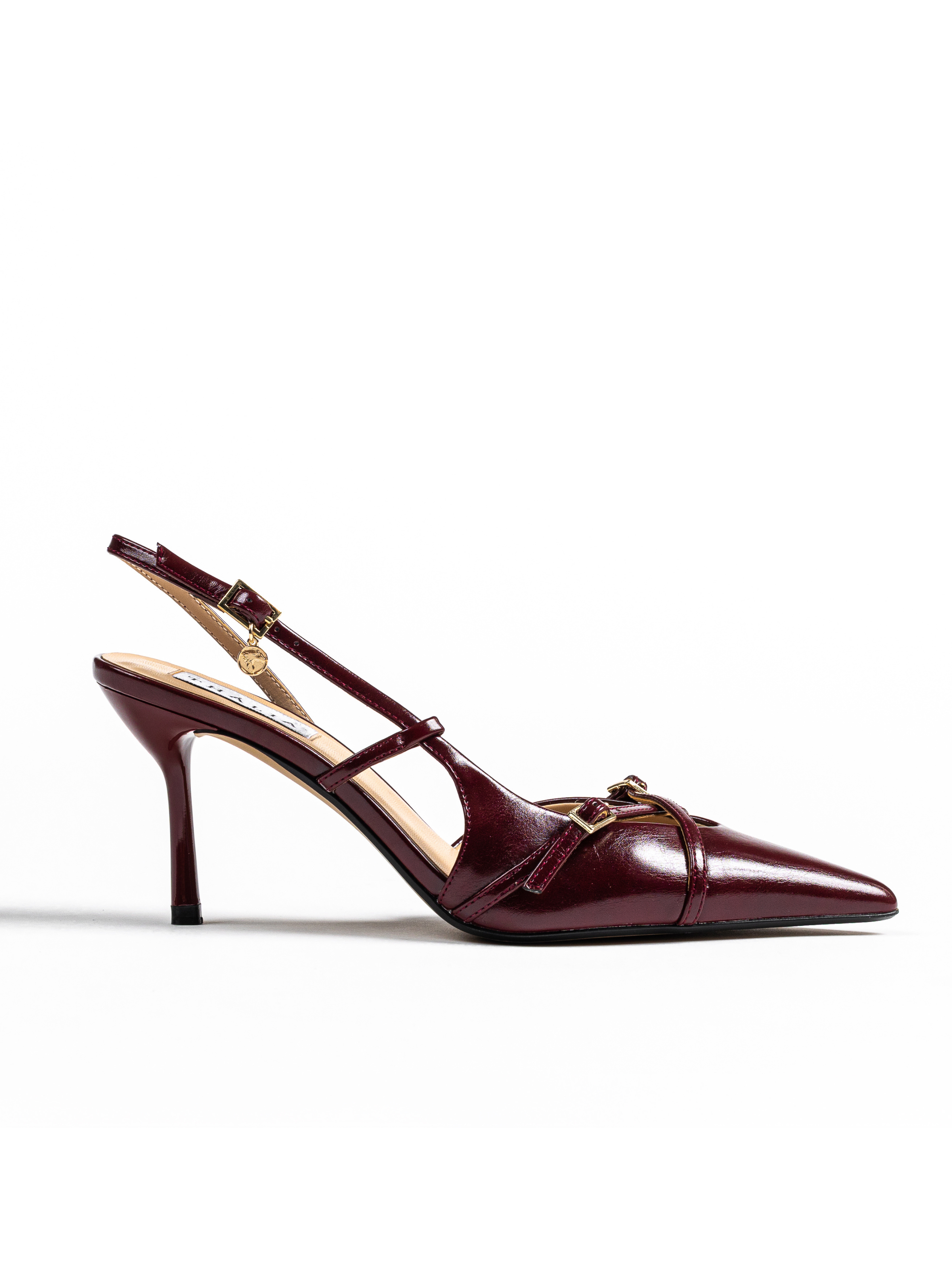 Thea Slingback Heel 80 - Burgundy