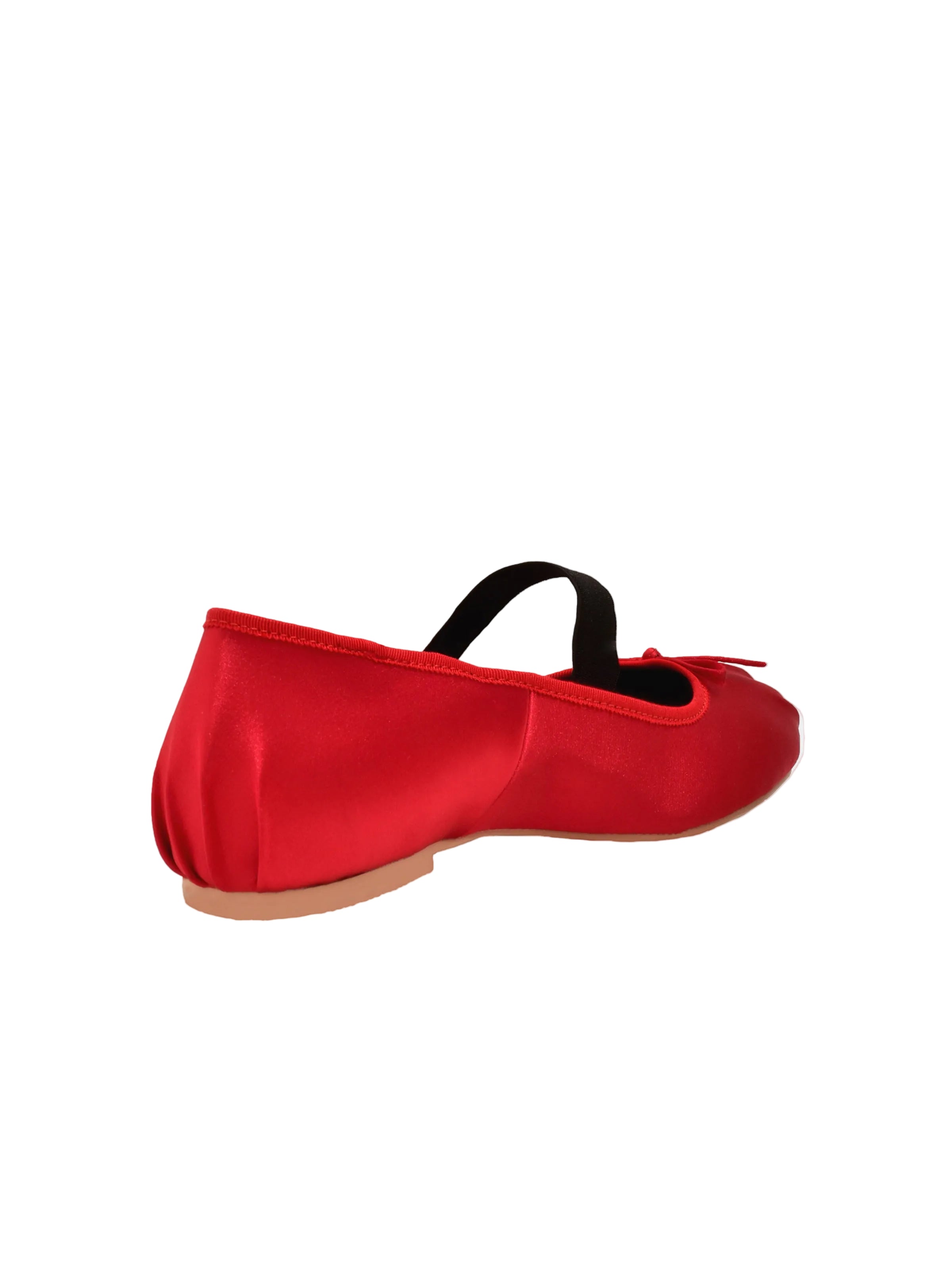 Thália PETA-approved red satin Mary Jane shoes