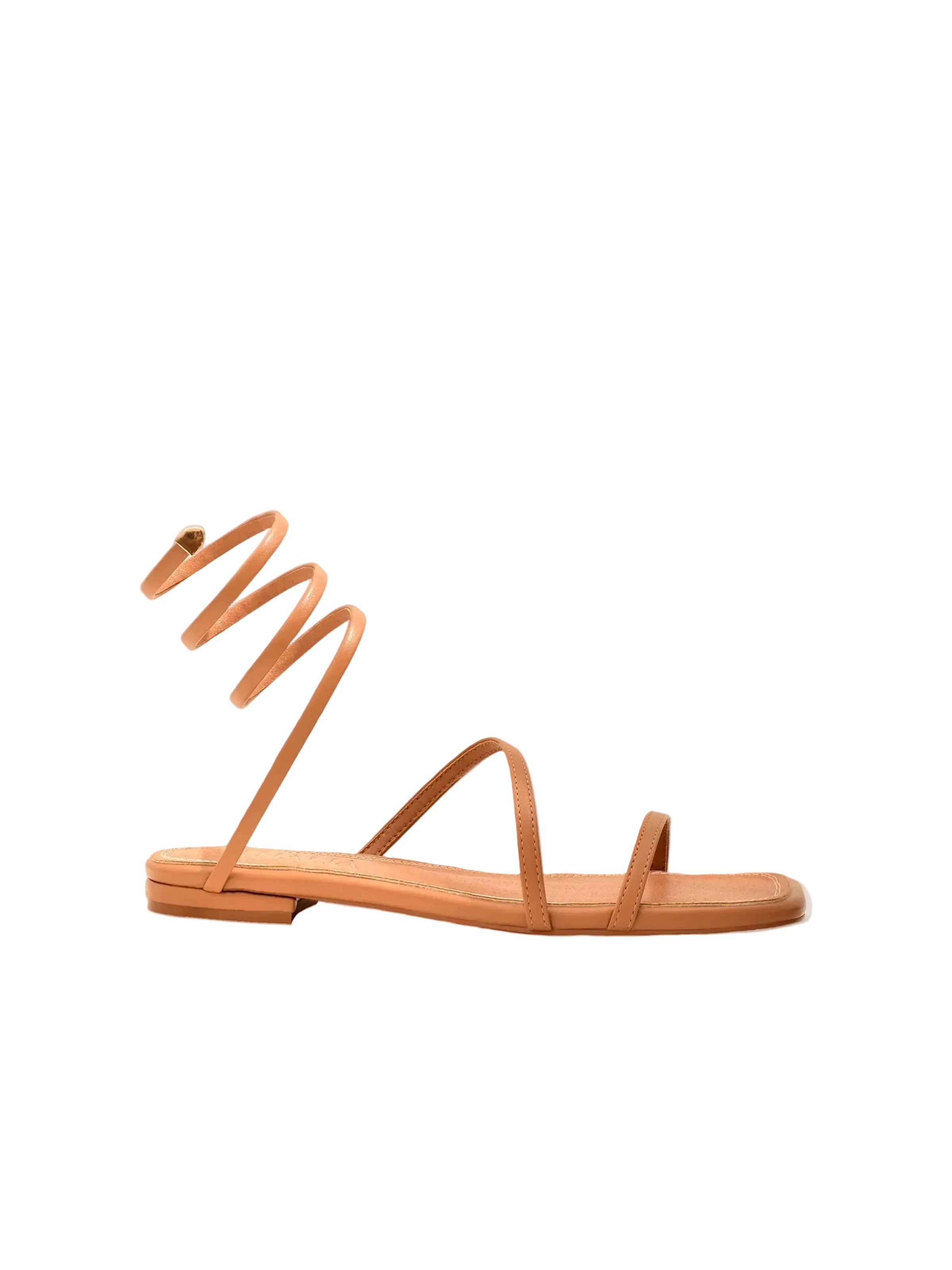 Thália PETA-approved beige flat sandals