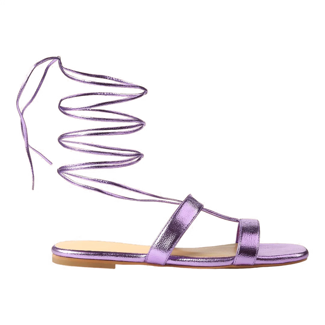 Greek Sandal -  Lilac