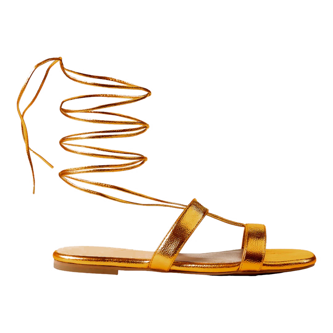 Greek Sandal - Amber