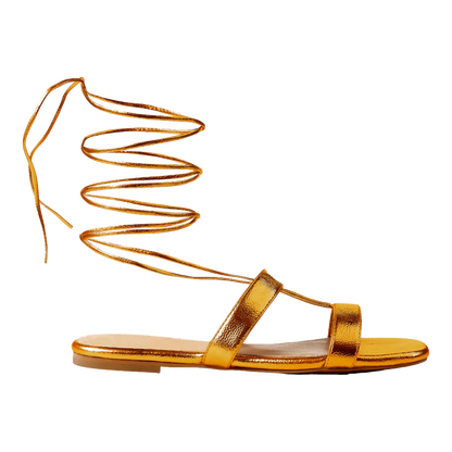 Greek Sandal - Amber